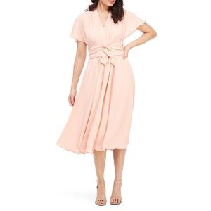Gal Meets Glam- Jane Tie Waist Midi Dress- Size 8